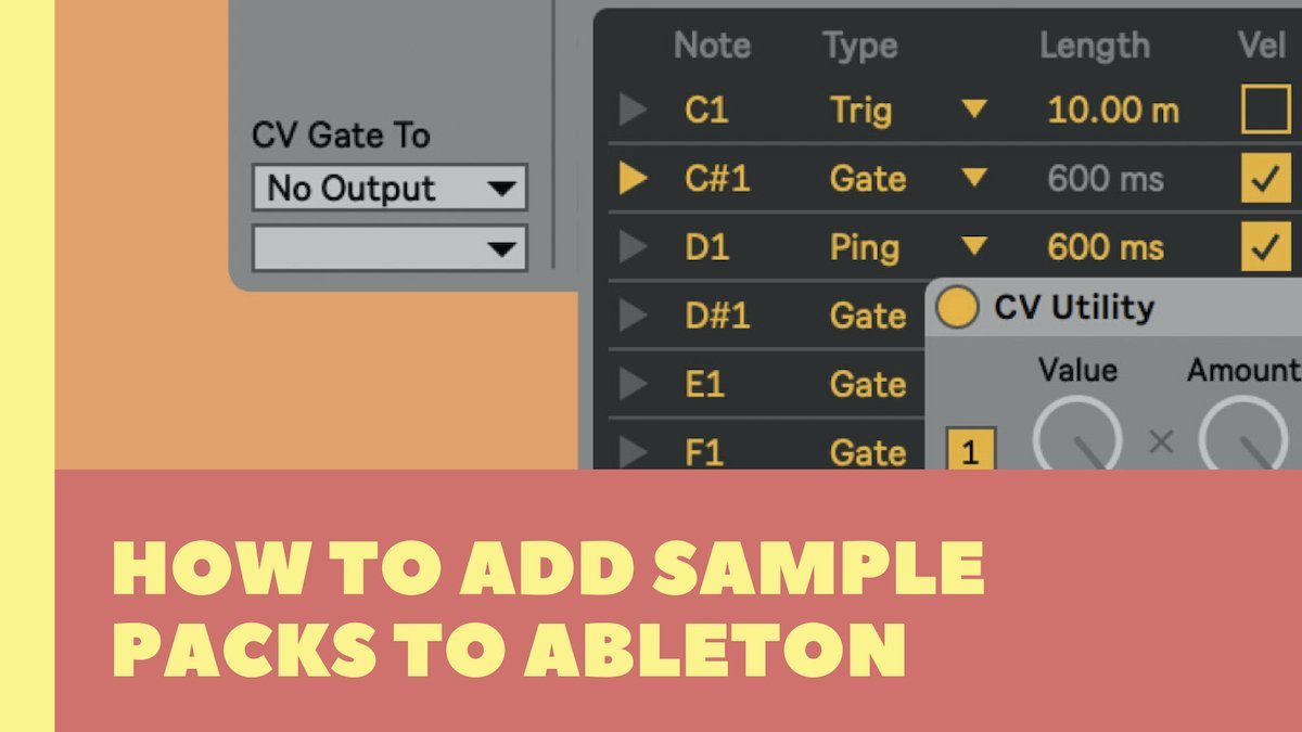 Adding Sample Packs to Ableton