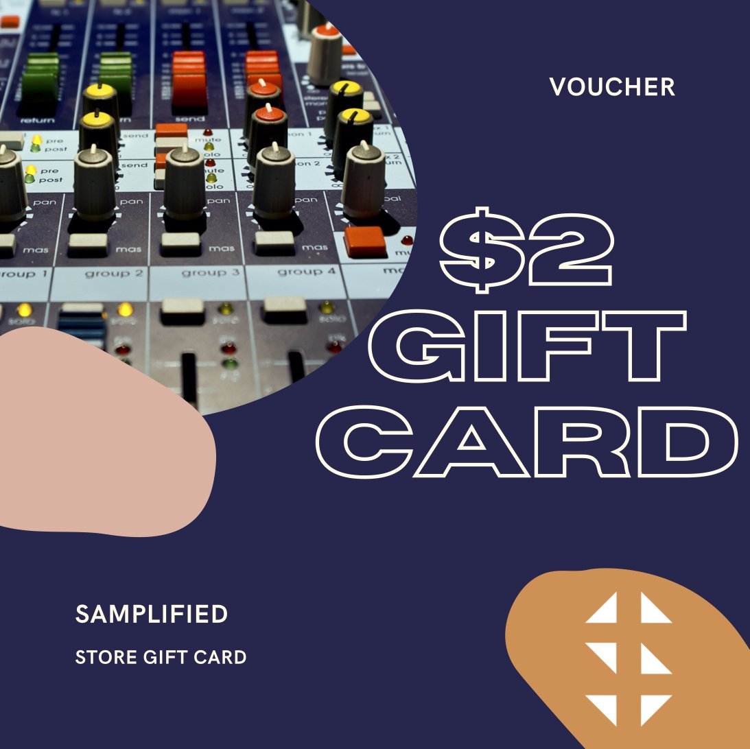 Samplified gift card